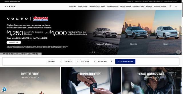 Security scan screenshot of https://www.howardorloffvolvocars.com/