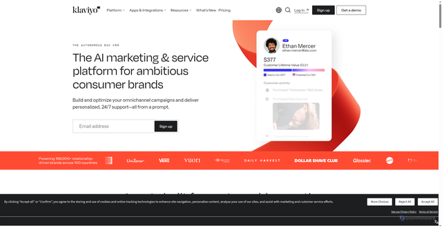 Security scan screenshot of https://ecommerce-advisor.com/go/klaviyo