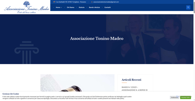 Security scan screenshot of https://associazionetoninomadeo.it