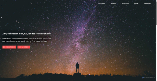 Security scan screenshot of https://oadoi.org