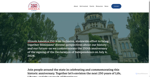 Security scan screenshot of https://www.il250.org/