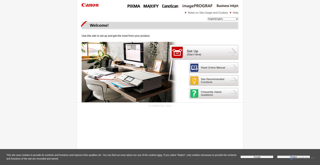 Security scan screenshot of https://ij.manual.canon