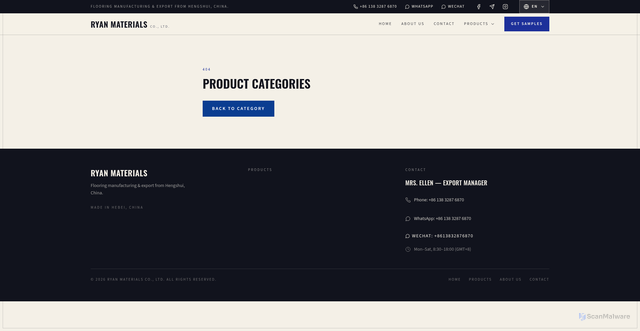 Security scan screenshot of https://ryanmaterials.com/products/artificial-grass/grass-landscape