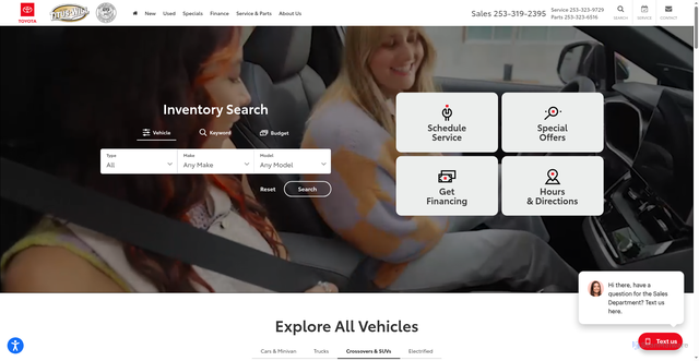 Security scan screenshot of https://www.tituswilltoyota.com/