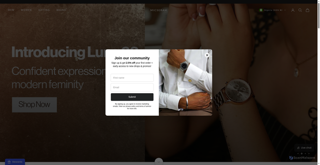 Security scan screenshot of https://micserah.com
