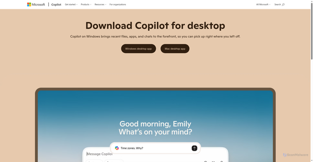Security scan screenshot of http://cf.780411.xyz/en-us/microsoft-copilot/for-individuals/get-copilot