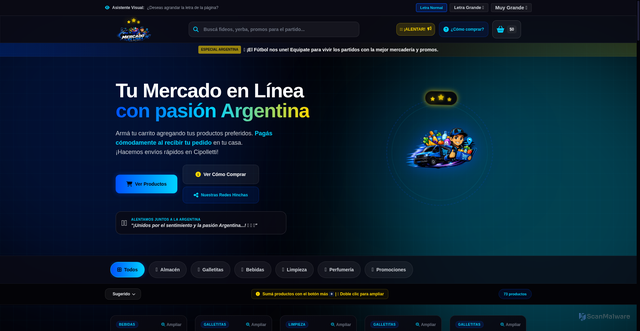 Security scan screenshot of https://mercado-en-linea-dpi4rltz0hnw.edgeone.app/