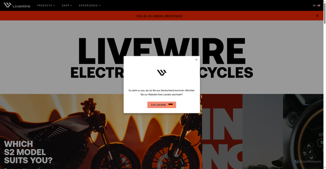 Security scan screenshot of https://www.livewire.com/