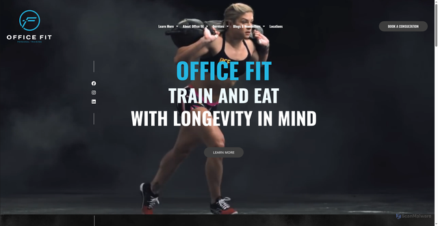 Security scan screenshot of https://office-fit.co.uk