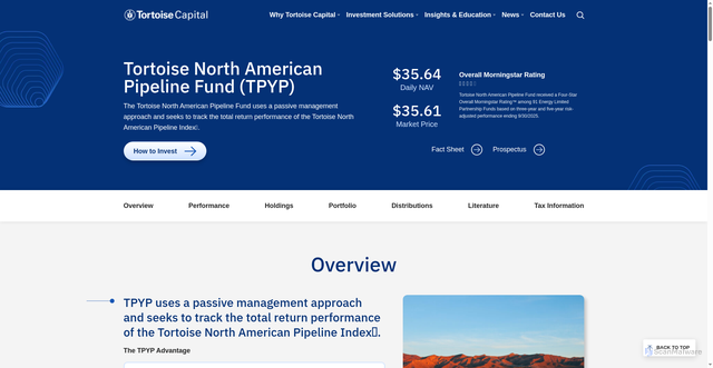 Security scan screenshot of https://tortoisecapital.com/etf/tortoise-north-american-pipeline-fund/