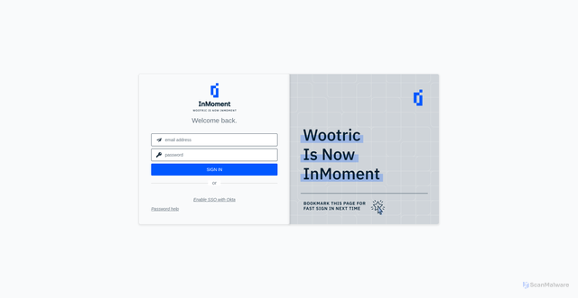 Security scan screenshot of https://app.wootric.com