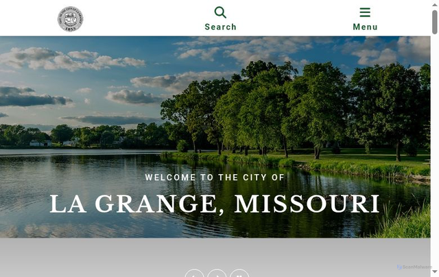 Security scan screenshot of https://cityoflagrangemo.gov/