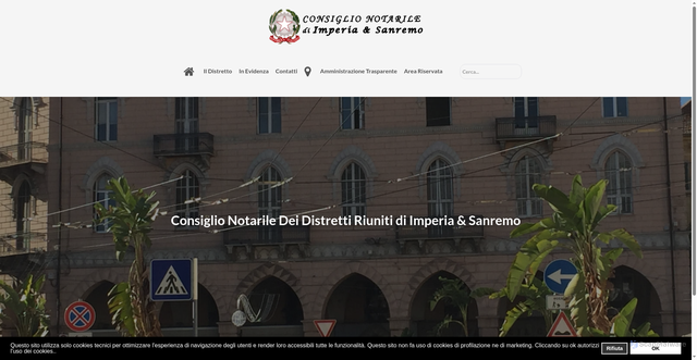 Security scan screenshot of https://www.distrettonotarileimperiasanremo.it/