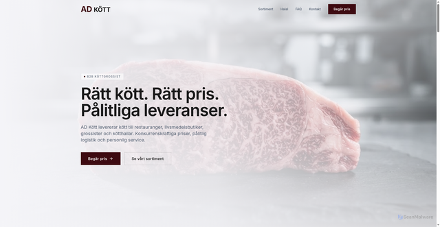 Security scan screenshot of https://adkott.se