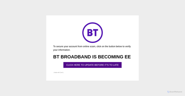Security scan screenshot of https://edgsesetyyu.carrd.co/