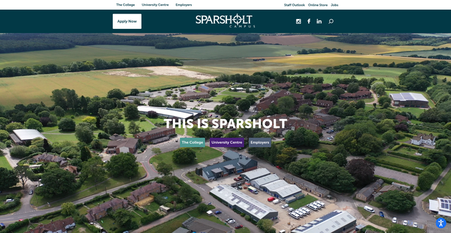 Security scan screenshot of https://www.sparsholt.ac.uk/
