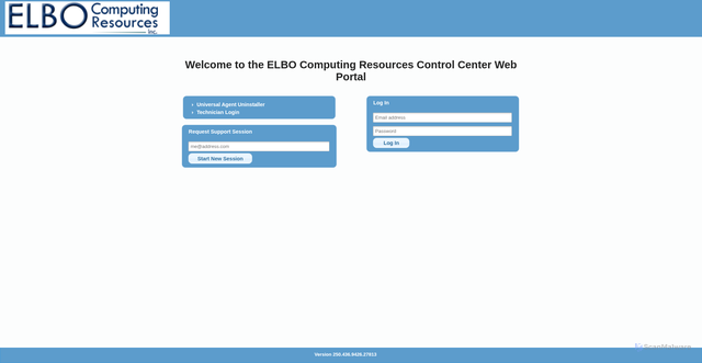 Security scan screenshot of https://mgmt.elbo.net
