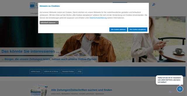 Security scan screenshot of https://wittich.de