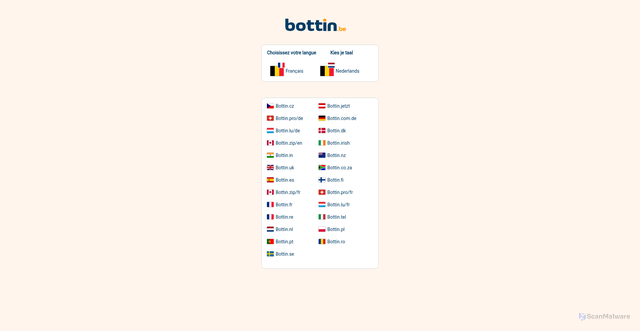Security scan screenshot of https://www.bottin.be