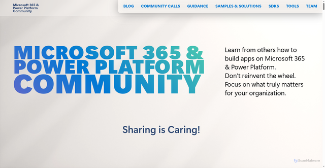 Security scan screenshot of https://pnp.github.io