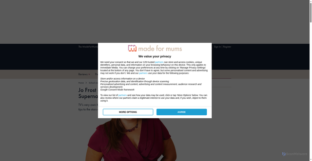 Security scan screenshot of https://www.madeformums.com/school-and-family/jo-frost-what-its-really-like-to-be-supernanny/