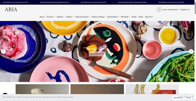 Security scan screenshot of https://ariashop.co.uk