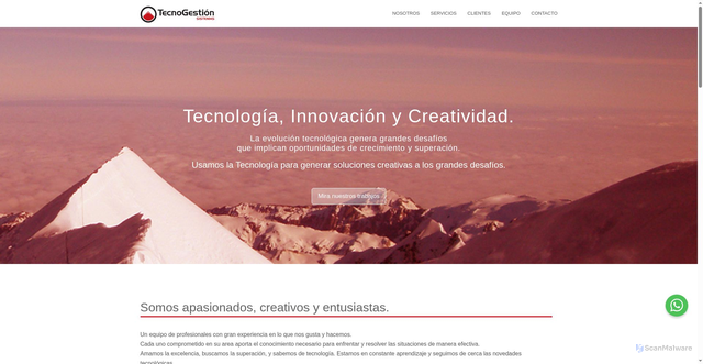 Security scan screenshot of https://tecnogestion.com.ar