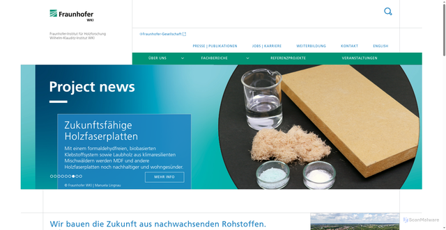 Security scan screenshot of https://www.wki.fraunhofer.de/