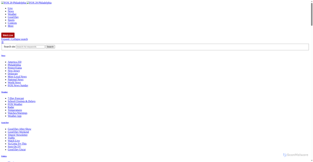 Security scan screenshot of https://www.fox29.com/video/1708751