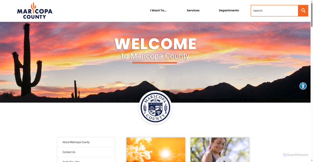 Security scan screenshot of https://maricopa.gov/
