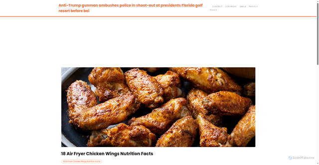 Security scan screenshot of https://ceritamodernstories-dpkbqqgk6sp8.edgeone.app/18-air-fryer-chicken-wings-nutrition-facts.html