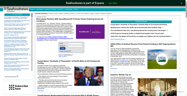 Security scan screenshot of https://www.seafoodnews.com/Story/1320314/Red-Lobster-Partners-With-SoundHound-AI-To-Power-Phone-Ordering-Across-All-Locations