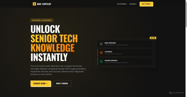 Security scan screenshot of https://mhecopilot.com/