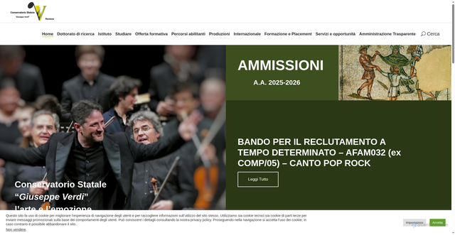 Security scan screenshot of https://www.verdiravenna.it/