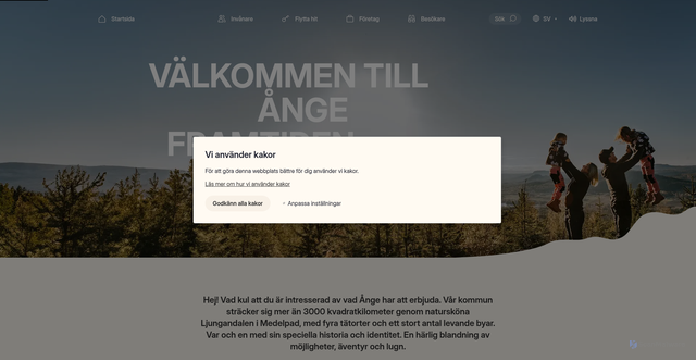 Security scan screenshot of https://www.ange.se/