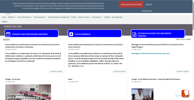Security scan screenshot of https://www.sangiovannieruggi.it/