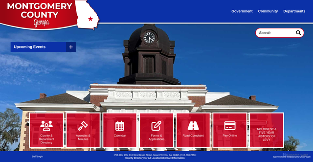 Security scan screenshot of https://www.montcoga.gov/
