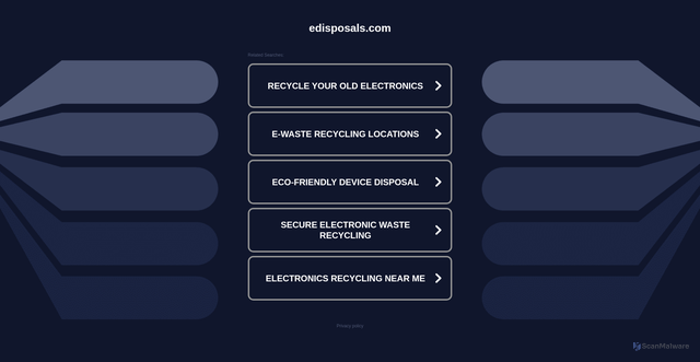 Security scan screenshot of http://ww1.edisposals.com/