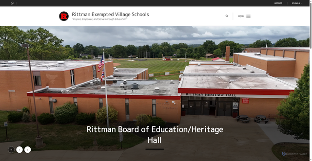Security scan screenshot of https://www.rittmanschools.org/