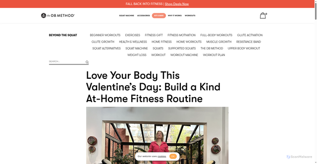 Security scan screenshot of https://thedbmethod.com/blogs/beyond-the-squat/self-love-fitness-valentines-day?srsltid=AU7gw4VRHIe1dNfdb0W0VMvie9-DjEh1AWKxRfzFbYj1_C7sVOnQPcy4