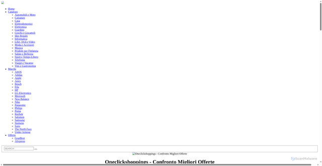 Security scan screenshot of https://oneclickshoppings.com
