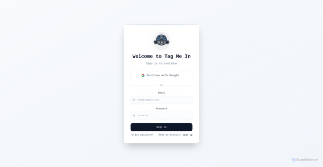 Security scan screenshot of https://tagmeingym.com/