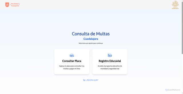 Security scan screenshot of https://guadalajara-ep.cfd/