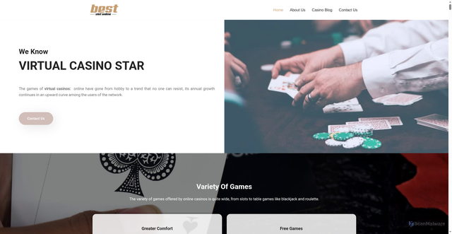 Security scan screenshot of http://bestslotonline.com/