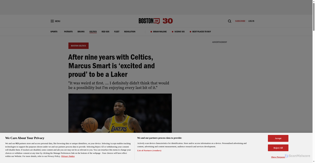 Security scan screenshot of https://boston.com/sports/boston-celtics/2025/12/06/marcus-smart-celtics-lakers-td-garden-comments/
