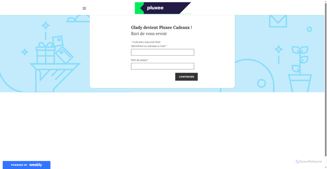 Security scan screenshot of https://connectpartnerpluxxee.weebly.com/