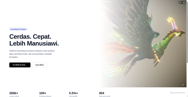 Security scan screenshot of https://rianofficialweb-3yfjfmhq9m.edgeone.app/