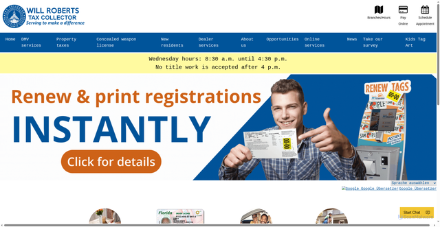 Security scan screenshot of https://volusiatax.gov/