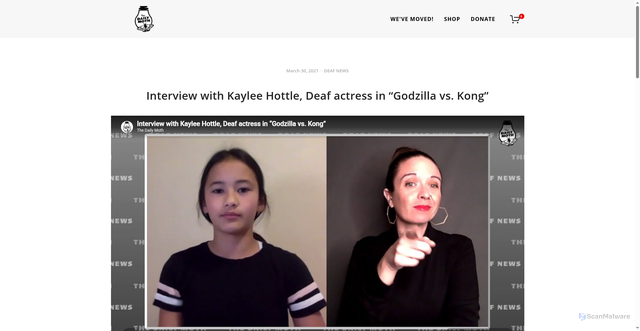 Security scan screenshot of https://www.dailymoth.com/blog/interview-with-kaylee-hottle-deaf-actress-in-godzilla-vs-kong