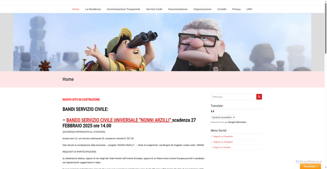 Security scan screenshot of https://www.aspgagliole.it/